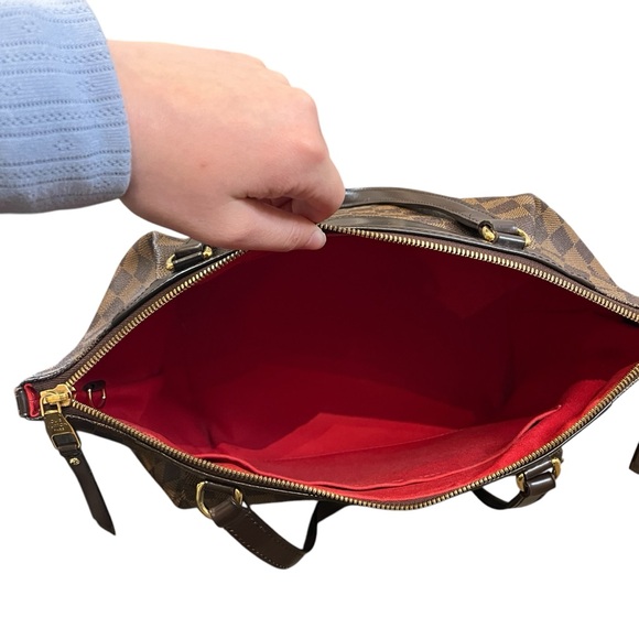 Louis Vuitton Damier Ebene Westminster GM Coated Canvas Leather Trim Tote Bag - Picture 8 of 15